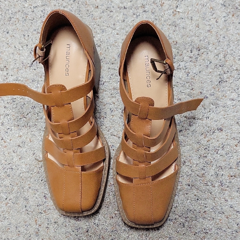 Maurices Women's Tan Strappy Sandals